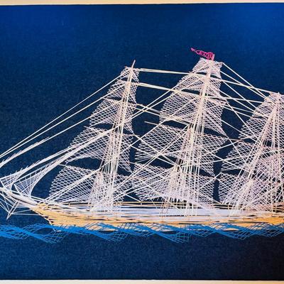 Vintage Buscilla Stitcheroo Clipper Ship