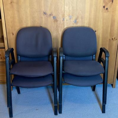 Four Stackable Chairs   
