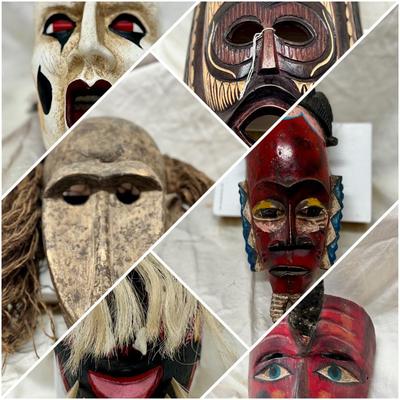 Mexican/African Folk Masks 