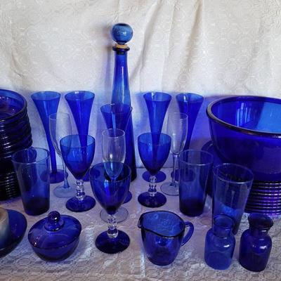 Blue Glass for the Table & More