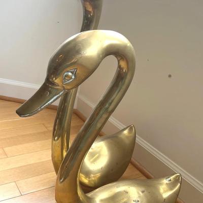 MCM Brass Swans