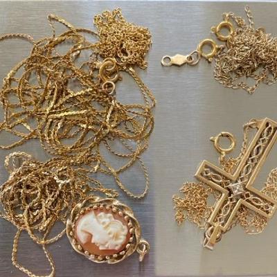 14k Chains And Pendants 