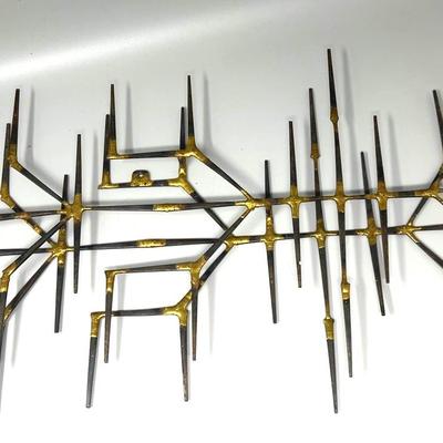 MCM (Brutalist) Iron Wall Sculpture 