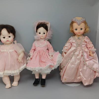 Madame Alexander Sweet Baby, Rebecca, & Princess Dolls