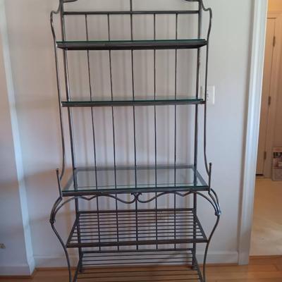 Metal & Glass Baker's Rack 