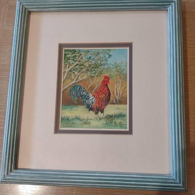 Wild Kauai Rooster Lithograph 