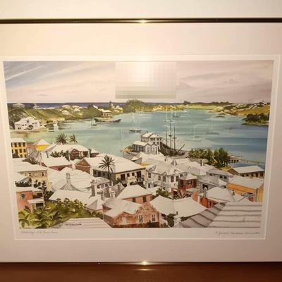 St. George's Harbor, Bermuda Watercolor Print 