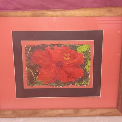Hula Hibiscus Original Oil Painting 