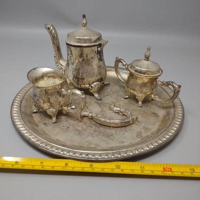 Godinger Silver Art Tea Service 