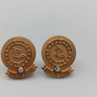 14k Gold & Diamond Republican Talon Club Pins 