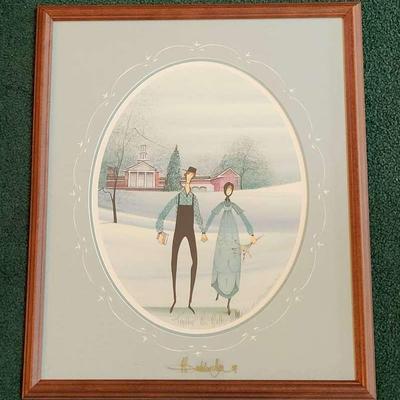 P. Buckley Moss Print - Together We Walk (MBR)