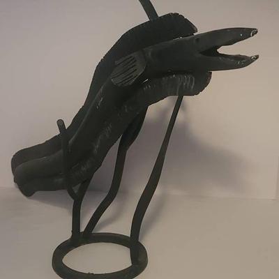 OOAK Large Hand Made Metal Moray EEL 28" 