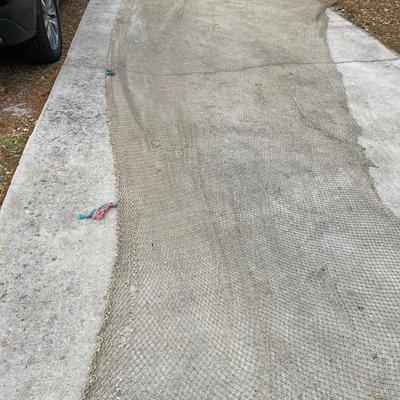Large Commercial Fishing Net Remnant For Nautical Decor