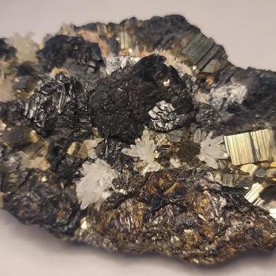 Rare Earth Minerals Pyrite Sphalerite & Quartz Crystals Huaron Peru 972 Grams