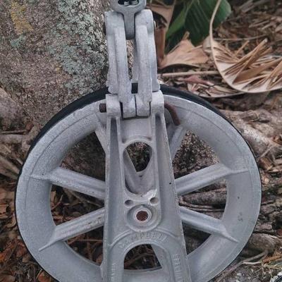 Large Industrial Campbell Pulley 31"