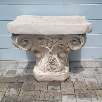 Plaster Decorative Table.  31"