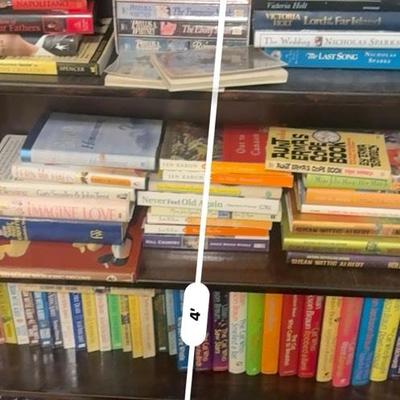 Hardback And SoftBack Variety With Ethan Allen Bookshelf 