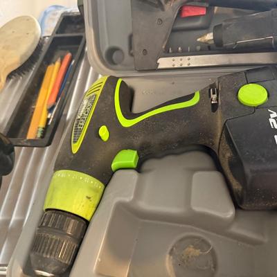 DIY Power Tool Lot – Cordless Drill, Stanley Stapler, B&D Glue Gun & More