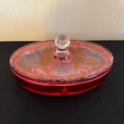 Pink Depression Candy Dish