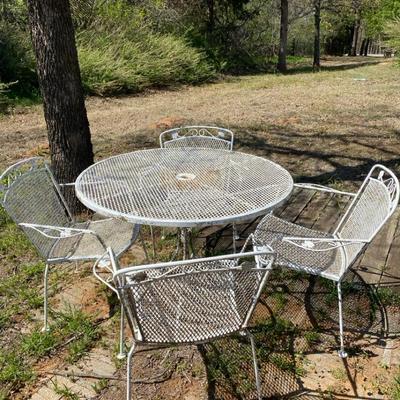 White Iron Table