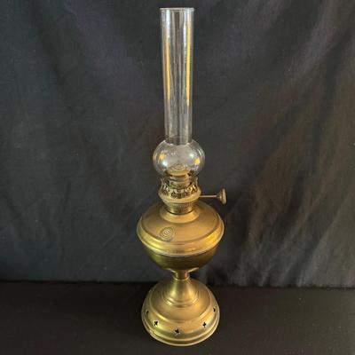 Brass Hurricane Lamp