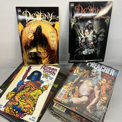 DC Vertigo Comics & Graphic Novels Collection:  Nevada, Preacher, The Books Of Magic & More