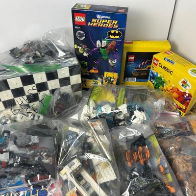 LEGOS: Chima 70004, Chess Set 40174, Hero Factory 6223, Super Heroes 4527, More