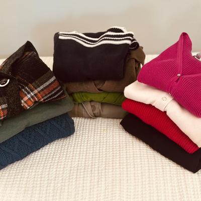 Womens Sweaters & More - Banana Republic, Loft, Izod, Eddie Bower, Sag Harbor - (Sizes M-1X)
