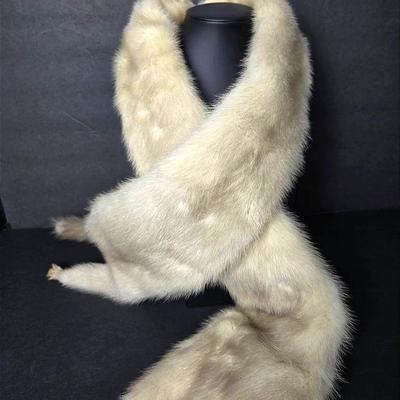 Vintage Double Pelt Mink Fur Stole - (63” L)