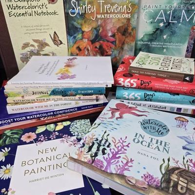 Art Technique Books, Mostly Watercolor - 16 Books Total 