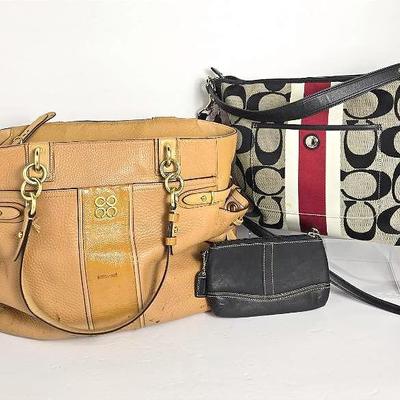Coach: Colette Satchel, Hampton Handbag, Wristlet Purse And Dust Bags