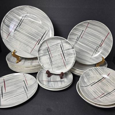 Mid Century Prim Rose China National Brotherhood of Operative Potters Hand Painted Dishware