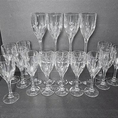 Lenox Embrace 8 1/8" Wine Glasses (12) & 8 7/8" Water Goblets