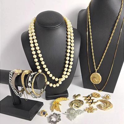 Vintage Gold Filled & Costume Jewelry, Plus Watches: Sarah Coventry, Napier, Seiko, More