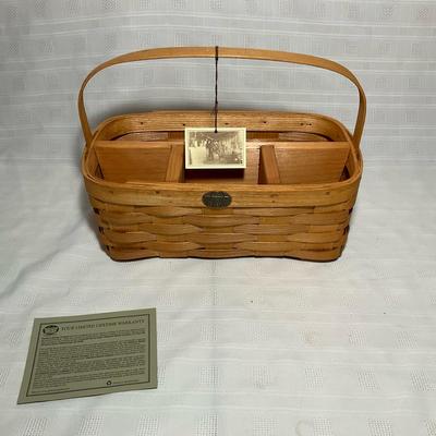 New Peterboro Basket Co Utensil And Napkin Caddy