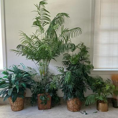 5 Large Faux Plants
