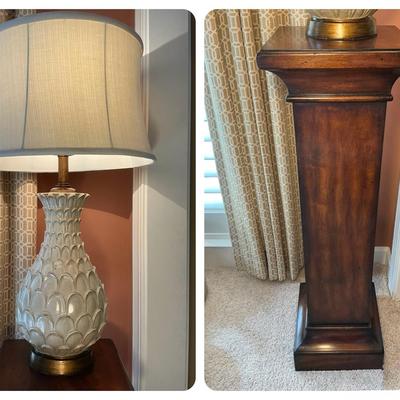 Pedestal & Lamp