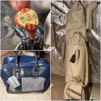 Ram Golf Clubs With Covered Bag And Accessories Plus Bowling Ball