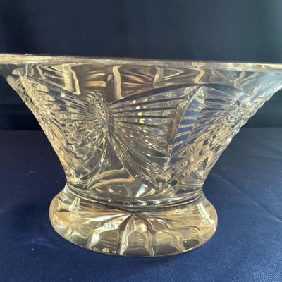 Waterford 6” Best Wishes Crystal Footed Bowl 