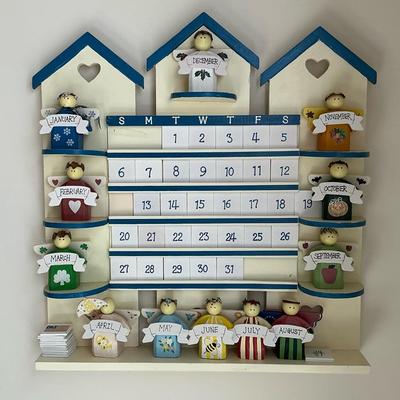 Wood Angel Perpetual Calender