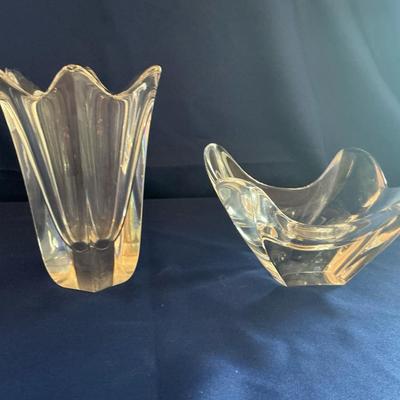 Set Of Two Orrefors Pieces 