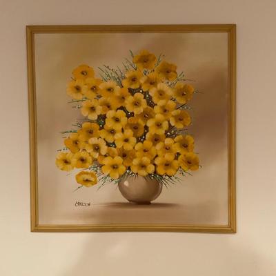 Signed Floral Painting