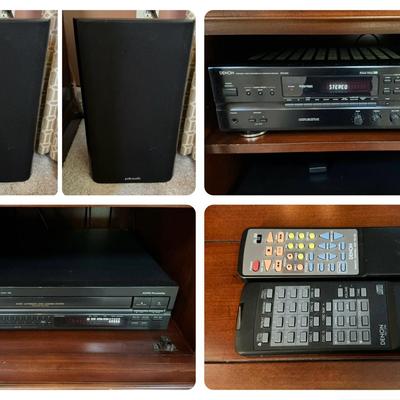 Denon Receiver, Disk Changer + Polk Audio Speakers 
