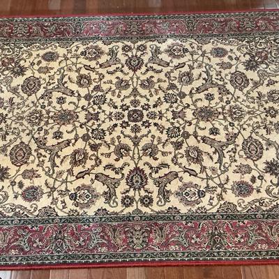 Red Cream Oriental Rug