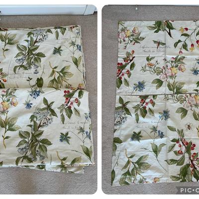 2 Pottery Barn Organic Gardener Twin Duvet Covers + Shams