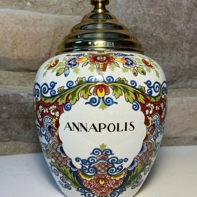 Delft Annapolis Small Tobacco Jar