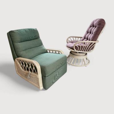 Captiva Rattan Recliner & Rattan Swivel Rocker Chair