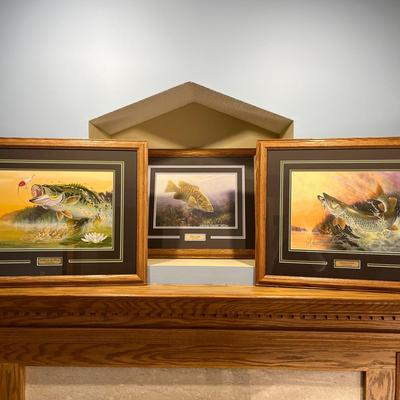 “Smoke On The Water”, "Moment of Truth" & “Hide N Seek” Fishing Art Prints By Stuart Nelson 