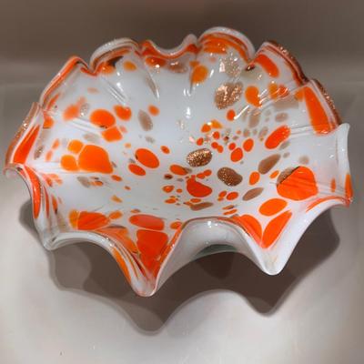 Murano-style Art glass bowl