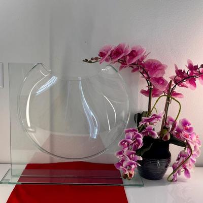 Large Modern Glass Display Piece 